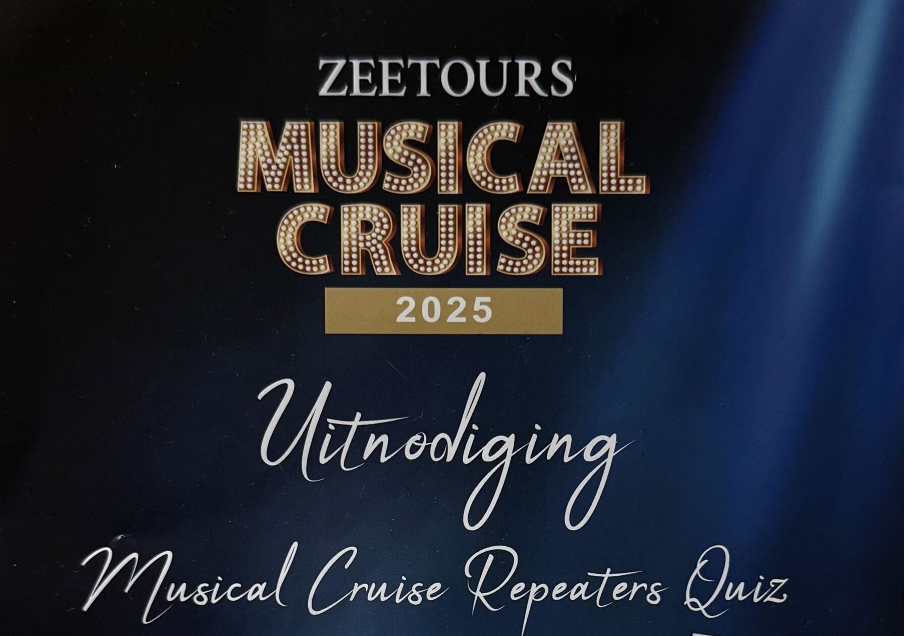 Musical Cruise Repeaters Quiz – Dag 5 Zeetours Musical Cruise 2025