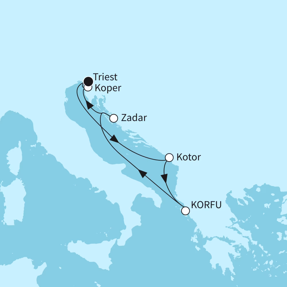 Geboekt: 7 nights Dream Destinations on the Adriatic 2026